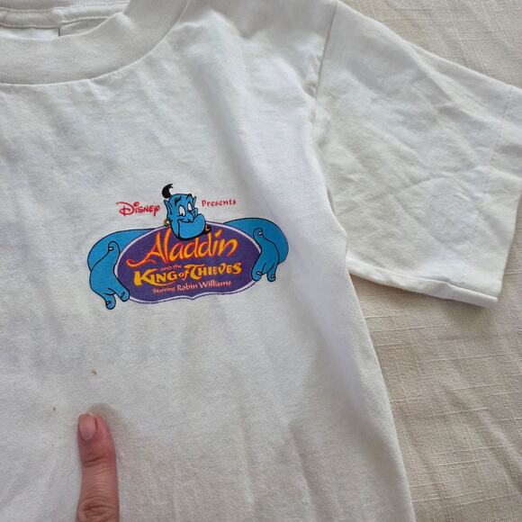 Vintage Aladdin King of Thieves Tee kids 8/10 - Picture 3 of 7